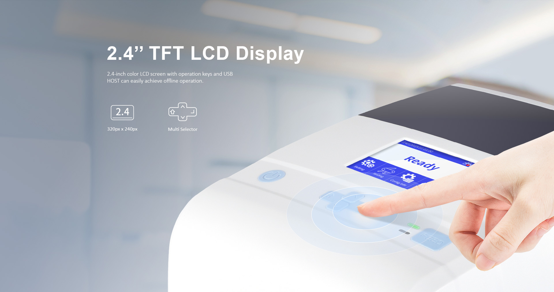 label printer LCD screen