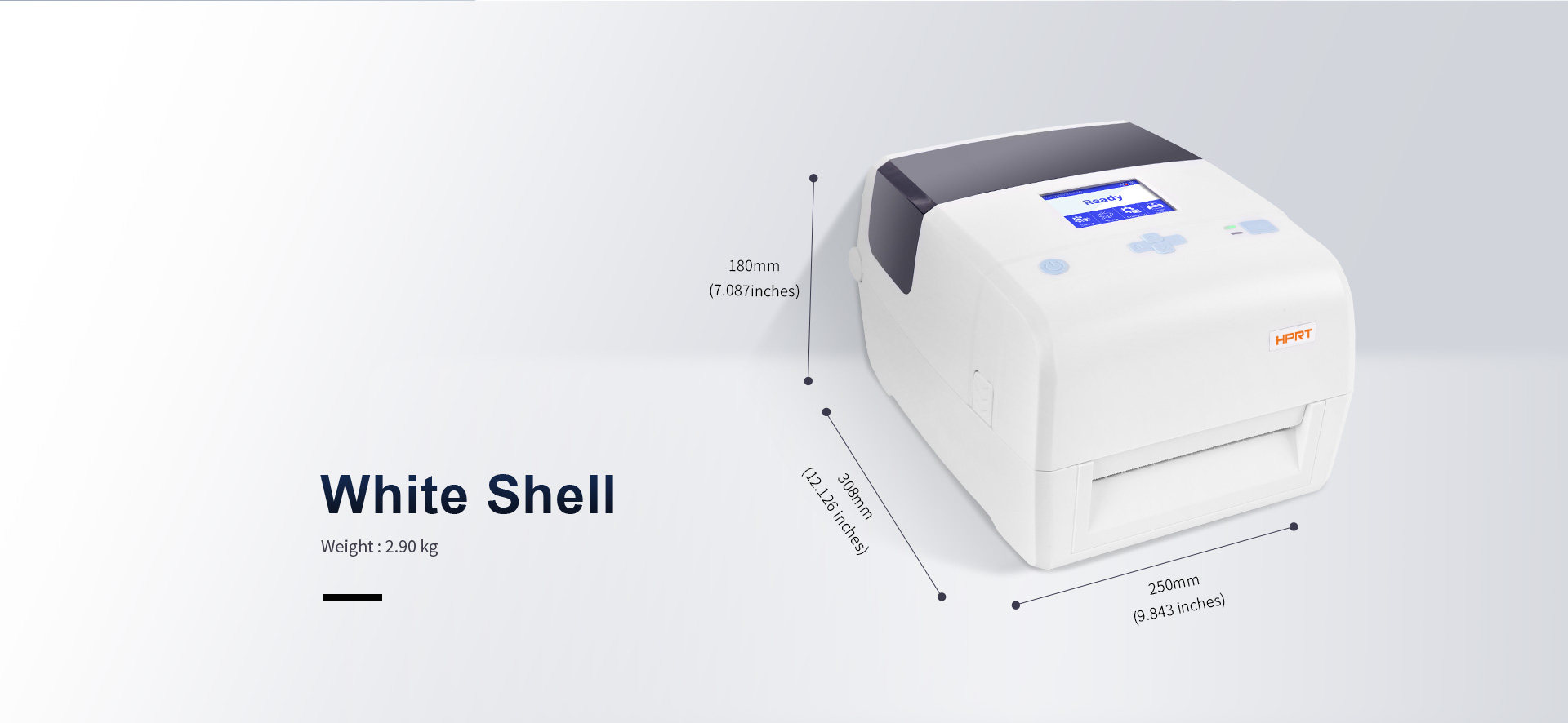 label printer size