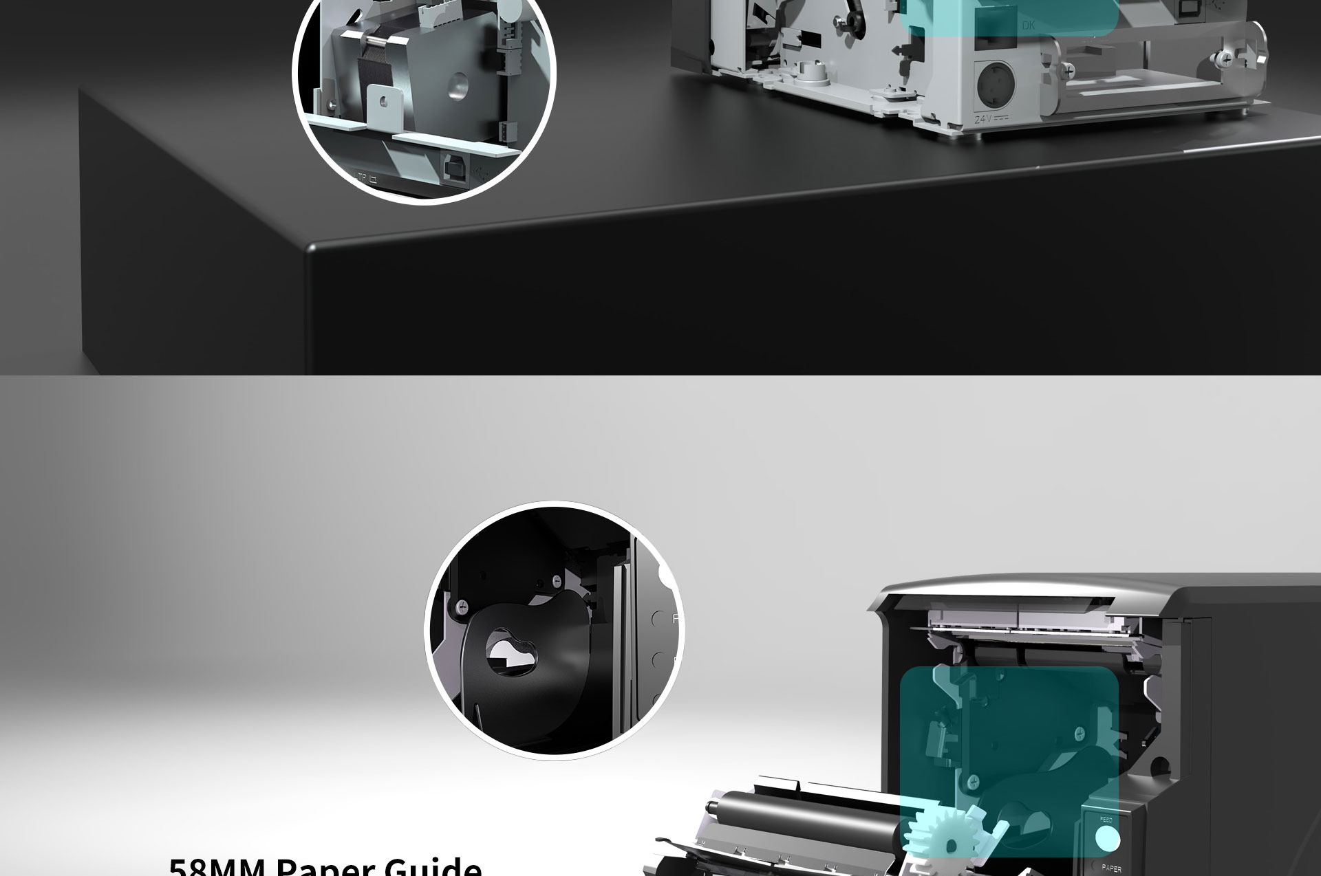 POS printer TP801 structure