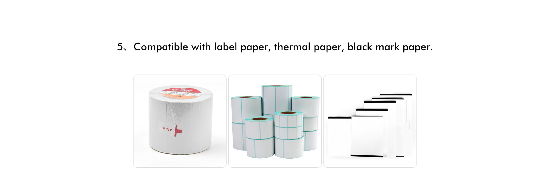 black mark label printer