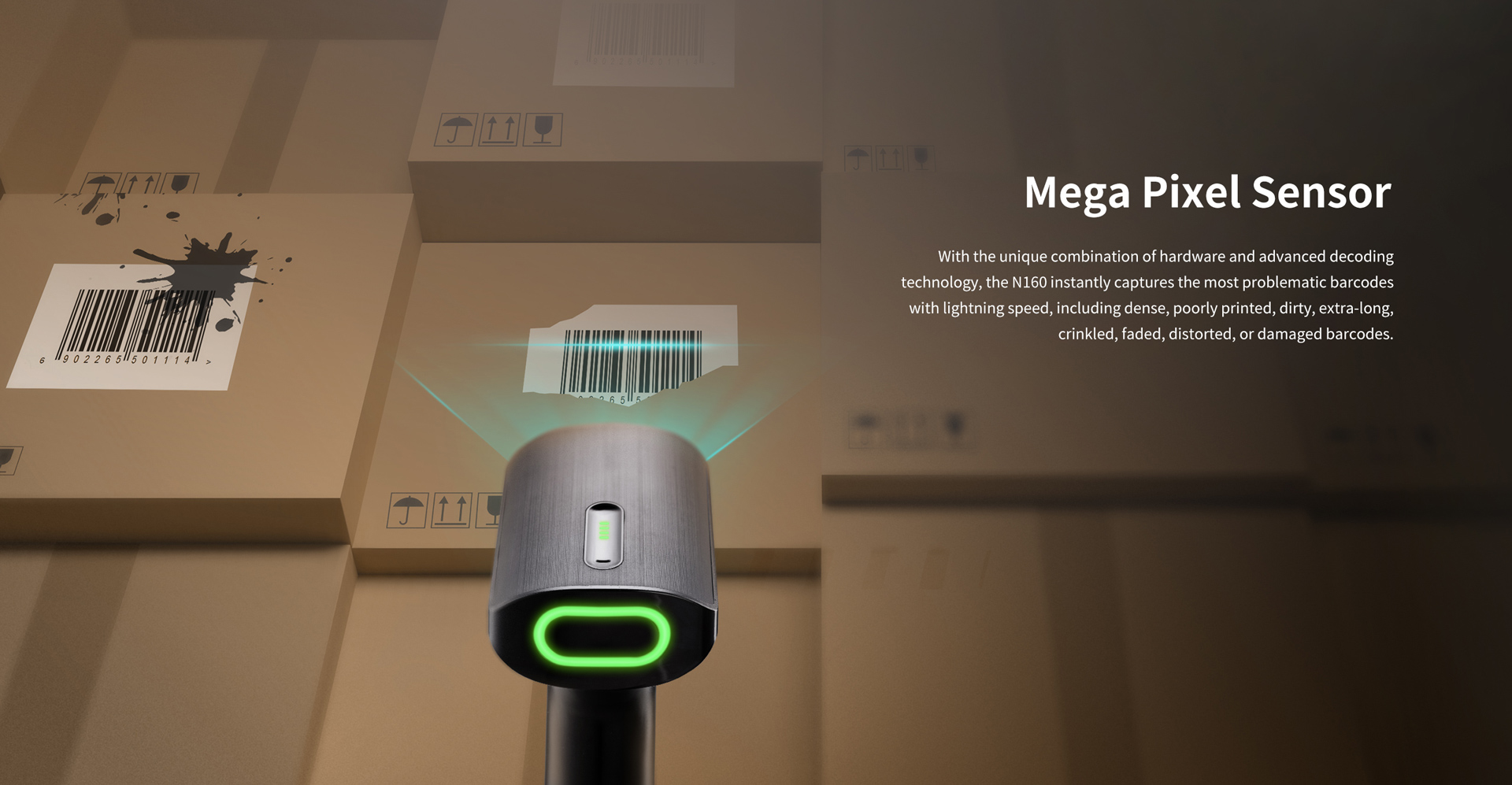 HPRT barcode scanner has megapixel sensor