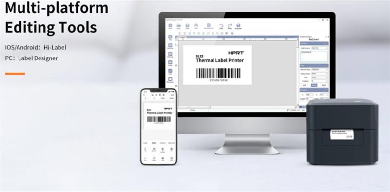 the HPRT SL32 label printer supports diverse devices