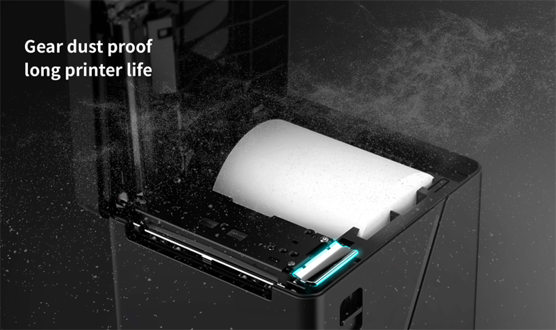 HPRT TP80N receipt printer features a gear dust-proof design