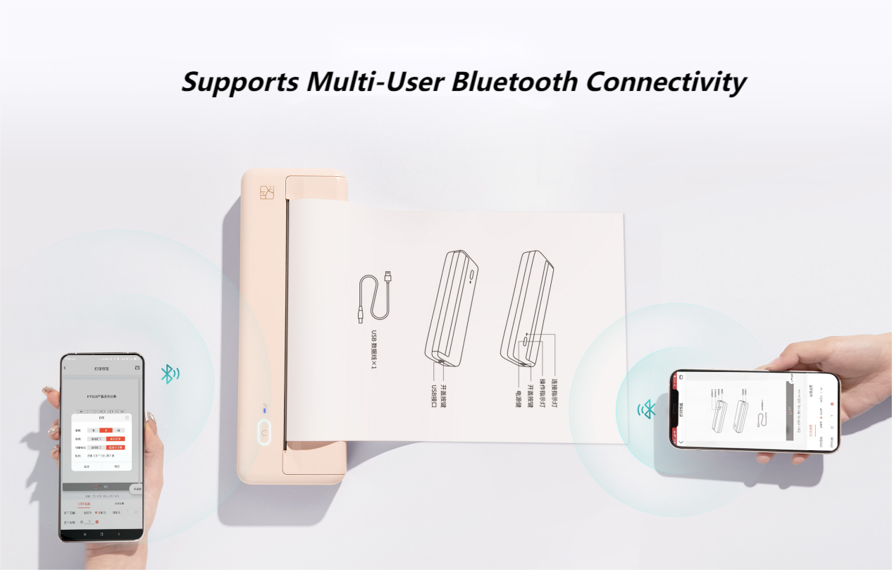 HPRT A4 Portable Thermal Printer support multi user connectivity.png