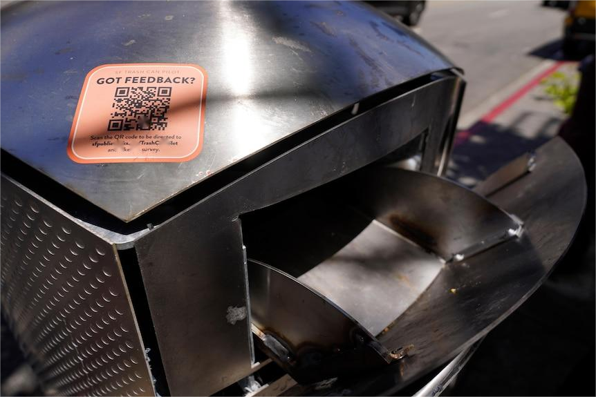 waste management trash bins with qr code in San Francisco.png